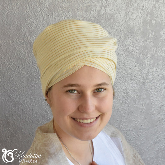 Kundalini Yoga Turban Gold Sheen