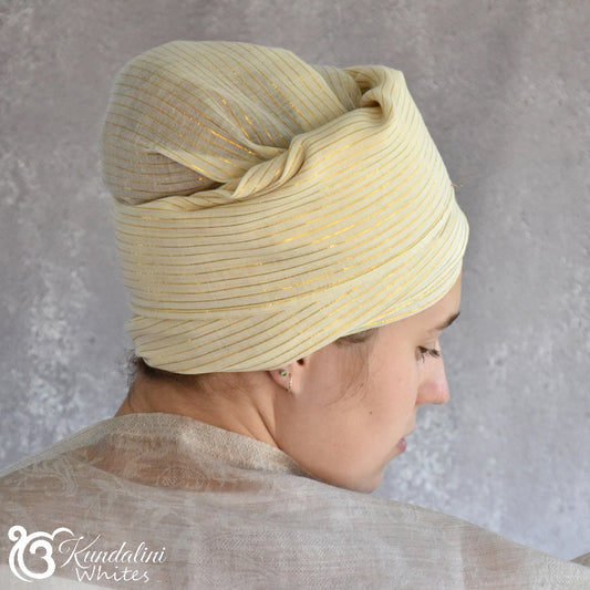 Kundalini Yoga Turban Gold Sheen