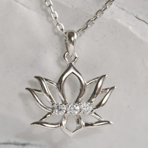 Lotus flower pendant, lotus pendant, lotus jewelry, yoga jewelry