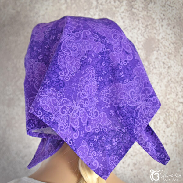 100% cotton bandana - rear view