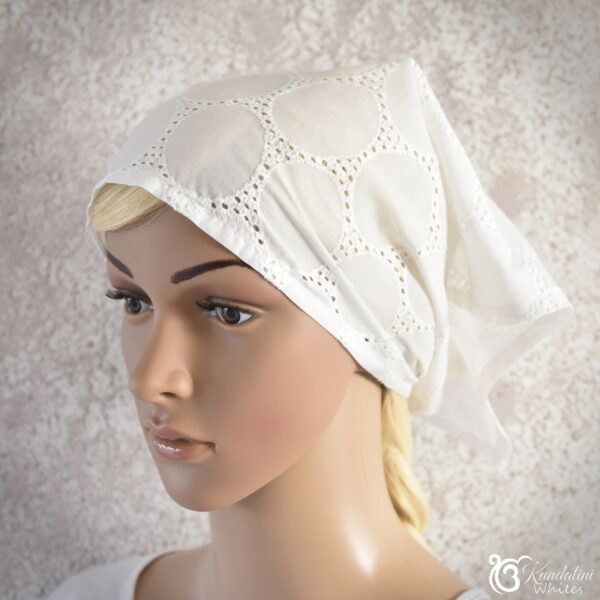 Bandana scarf in cotton Circles pattern