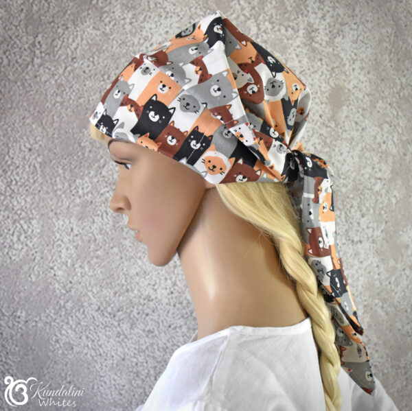 Cotton head wrap for yoga