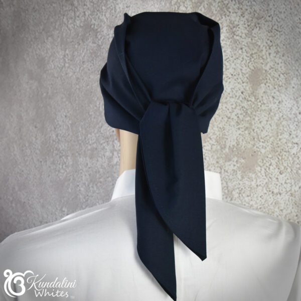 Navy blue yoga head wrap