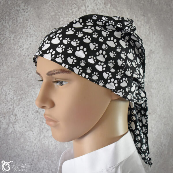 White paws head wrap for yoga