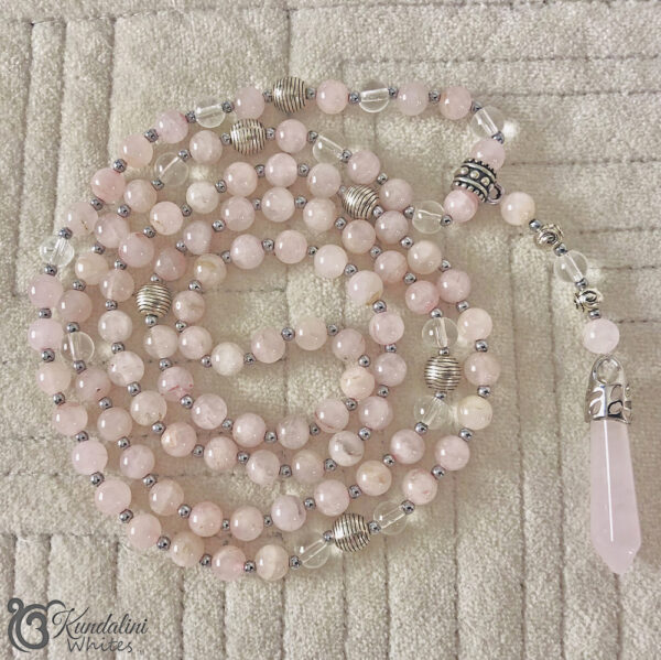 Mala rose quartz