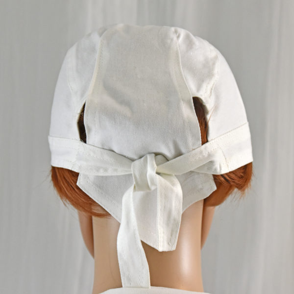 Cotton cap with tie, Unisex cotton head cover
