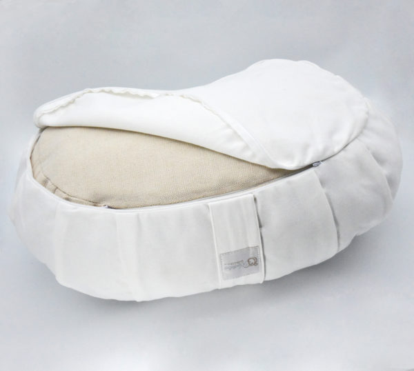 Meditation cushion, meditation pillow, travel cushion, crescent shaped