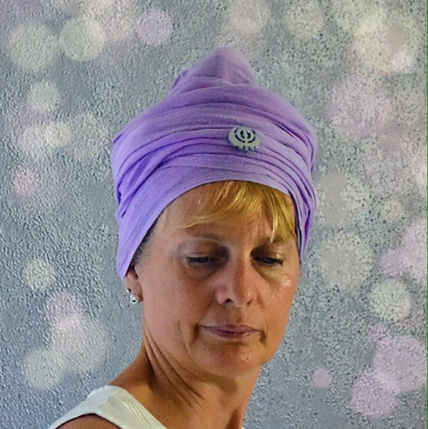 Turban for yoga - purple